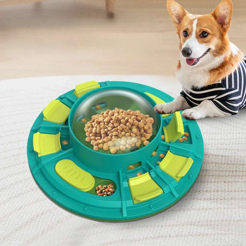 Interactive Dog Puzzle Slow Feeder – IQ-Boosting Food Dispenser with Non-Slip Base