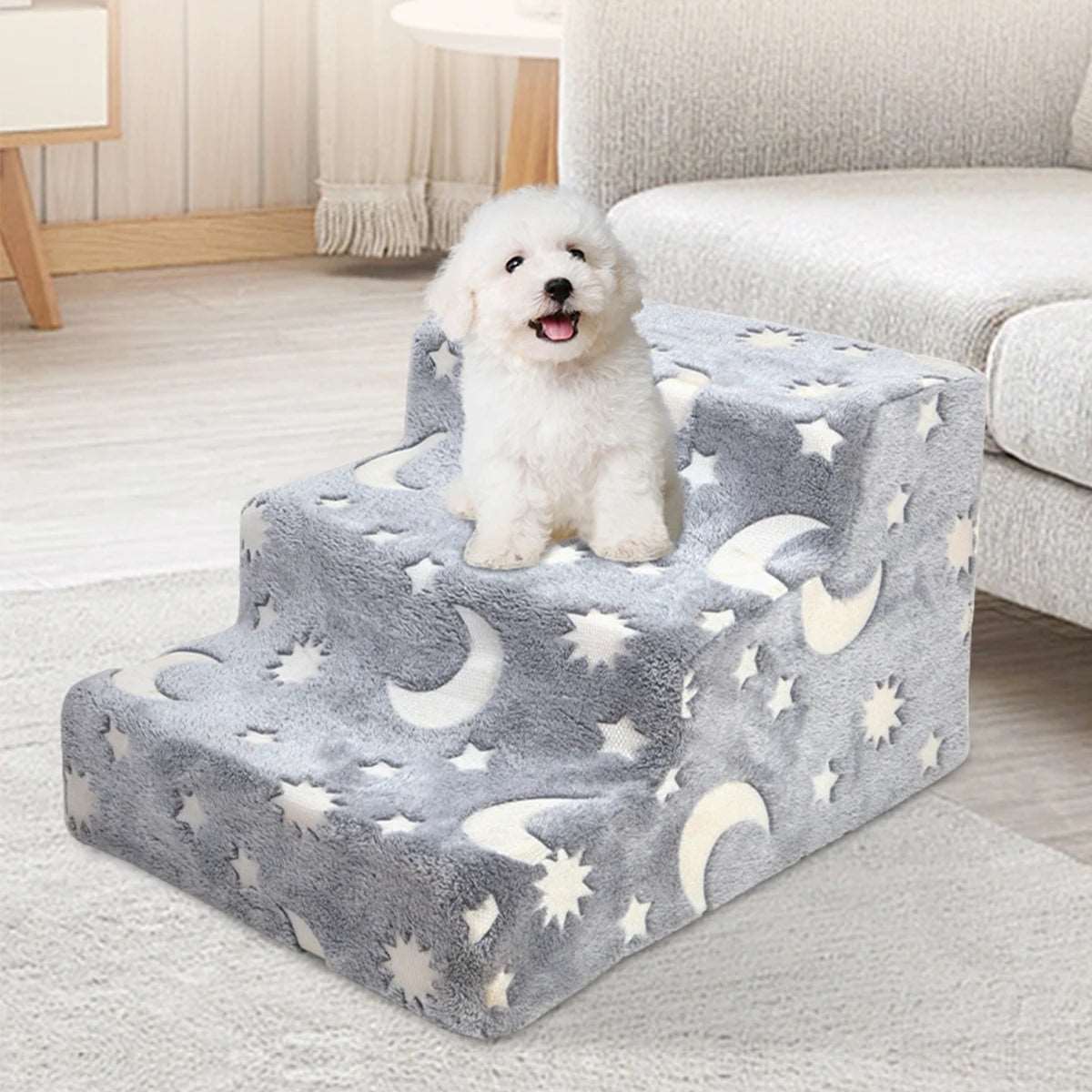 Removable Washable Dog Steps – Non-Slip Pet Stairs for Beds and Couches