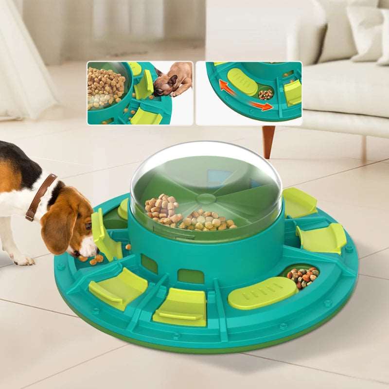 Interactive Dog Puzzle Slow Feeder – IQ-Boosting Food Dispenser with Non-Slip Base