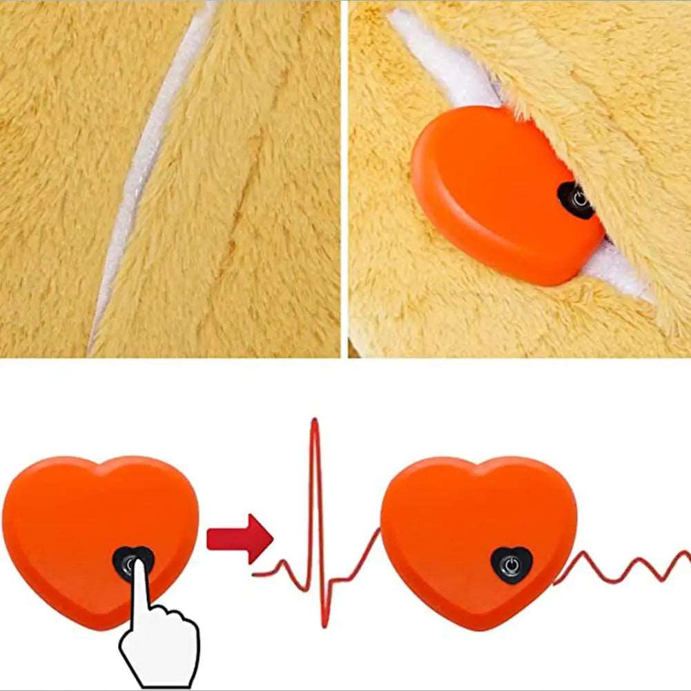 Heartbeat Plush Dog Toy – Interactive Calming Aid for Anxiety and Sleep