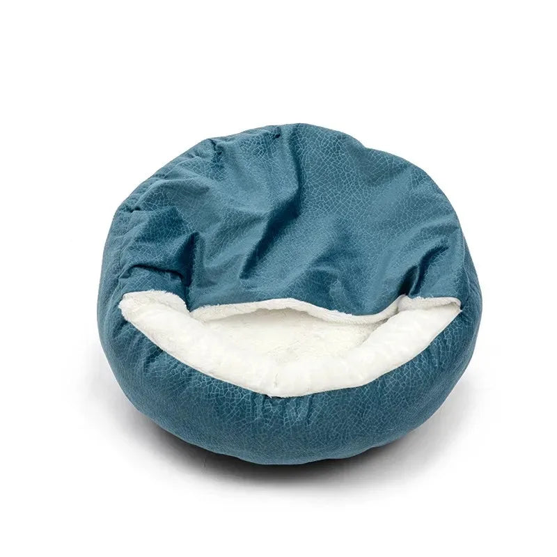 Cozy Hooded Pet Bed – Orthopedic, Warm & Waterproof for Cats & Dogs