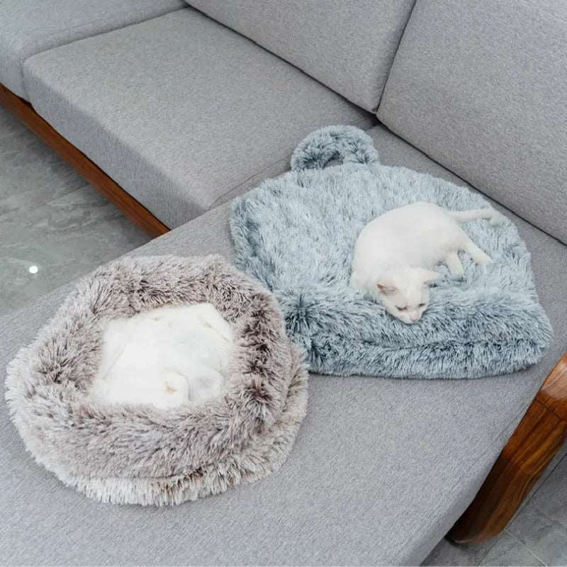 Luxury Winter Plush Pet Sleeping Bag – Windproof and Comfortable Mattress for Cats and Dogs