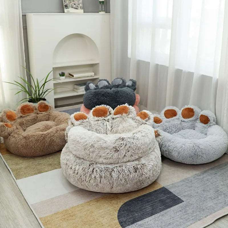 Fluffy Plush Dog Bed – Large Cushion for Dogs and Cats, Cozy Bedding and Sofa Basket