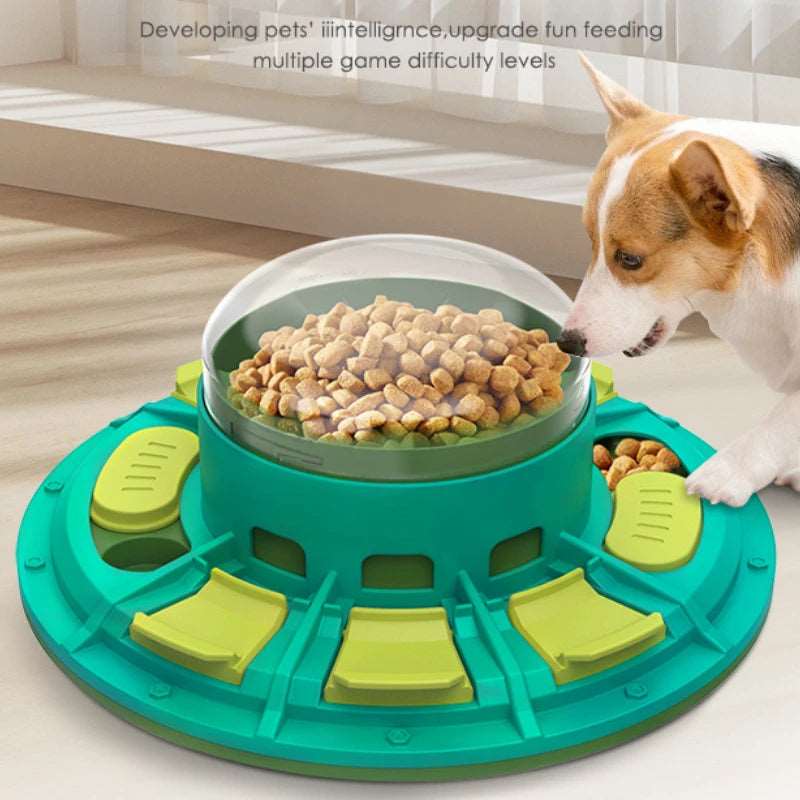 Interactive Dog Puzzle Slow Feeder – IQ-Boosting Food Dispenser with Non-Slip Base
