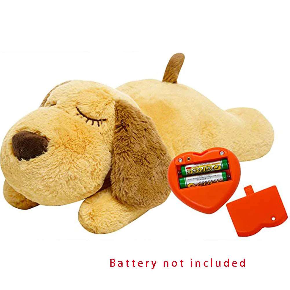 Heartbeat Plush Dog Toy – Interactive Calming Aid for Anxiety and Sleep