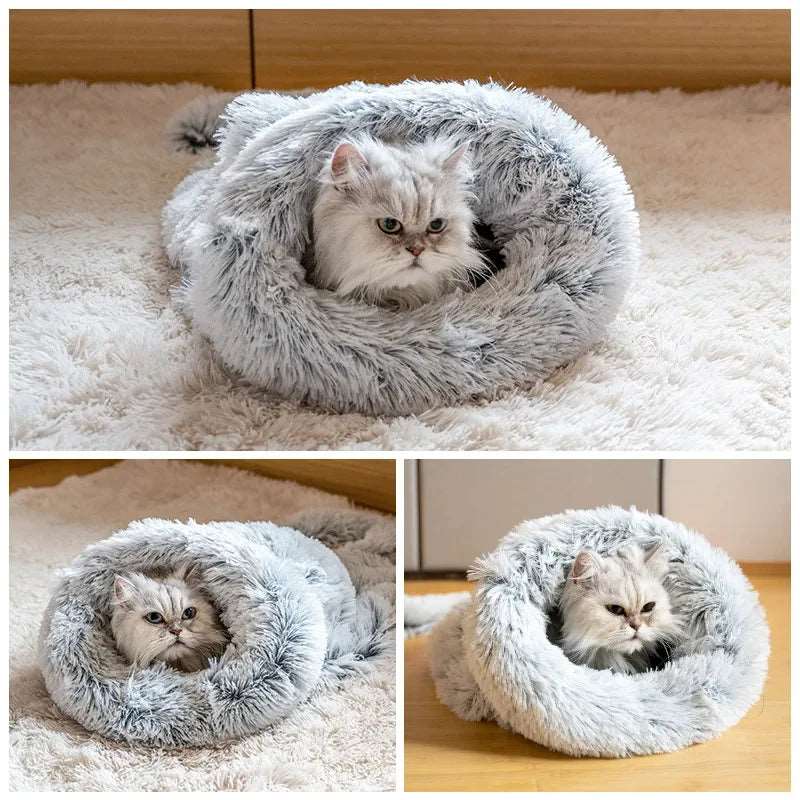 Luxury Winter Plush Pet Sleeping Bag – Windproof and Comfortable Mattress for Cats and Dogs