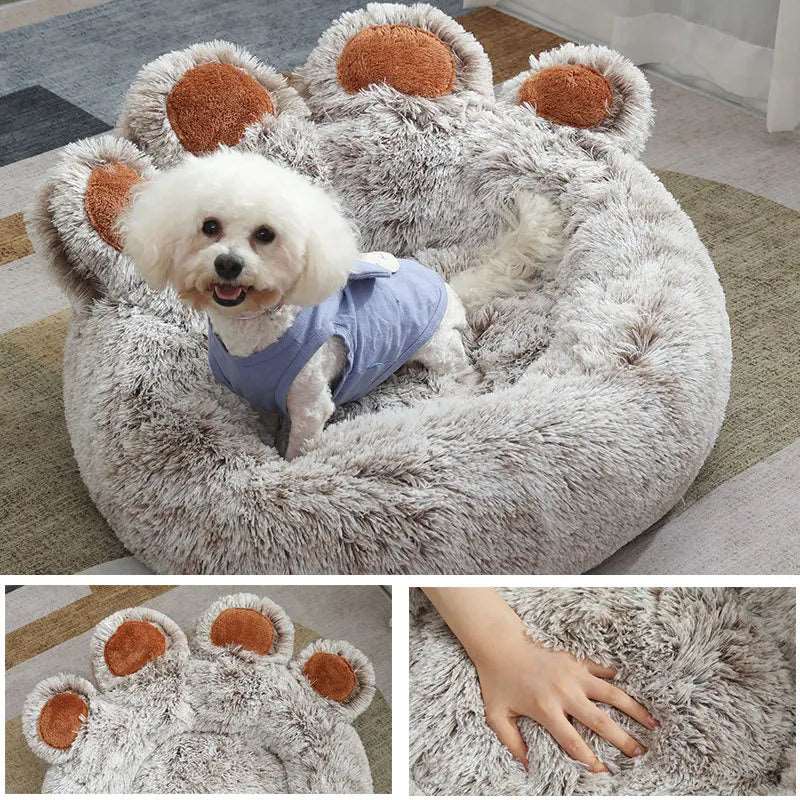 Fluffy Plush Dog Bed – Large Cushion for Dogs and Cats, Cozy Bedding and Sofa Basket