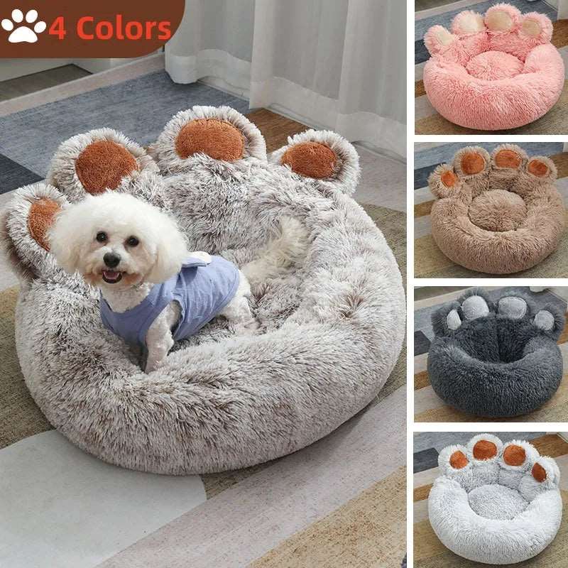 Fluffy Plush Dog Bed – Large Cushion for Dogs and Cats, Cozy Bedding and Sofa Basket