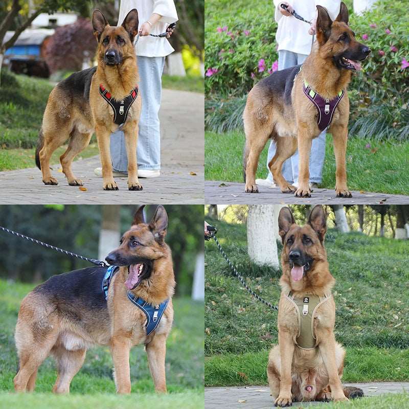 Reflective Pet Harness – Adjustable Safety Vest for Medium to Large Dogs