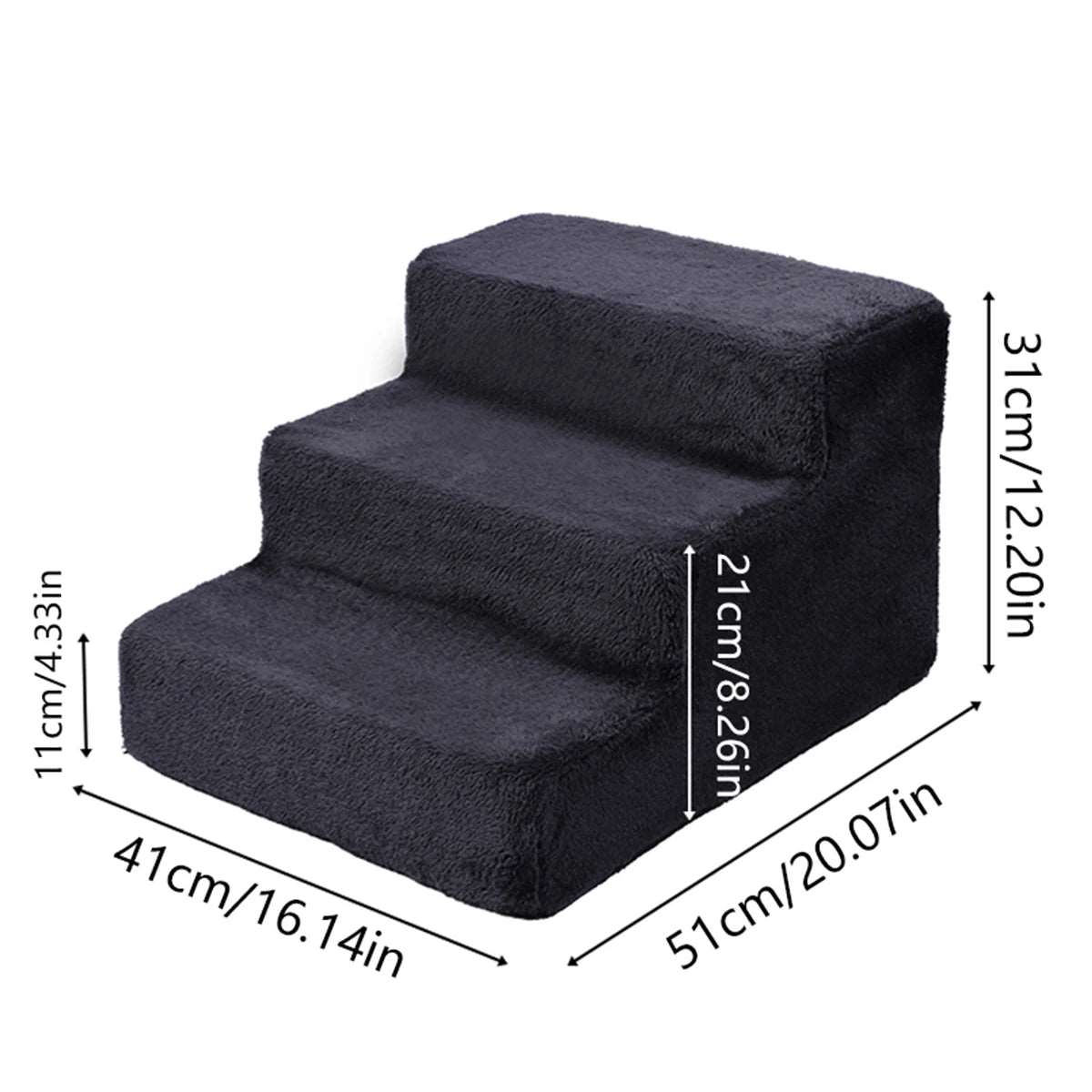 Removable Washable Dog Steps – Non-Slip Pet Stairs for Beds and Couches